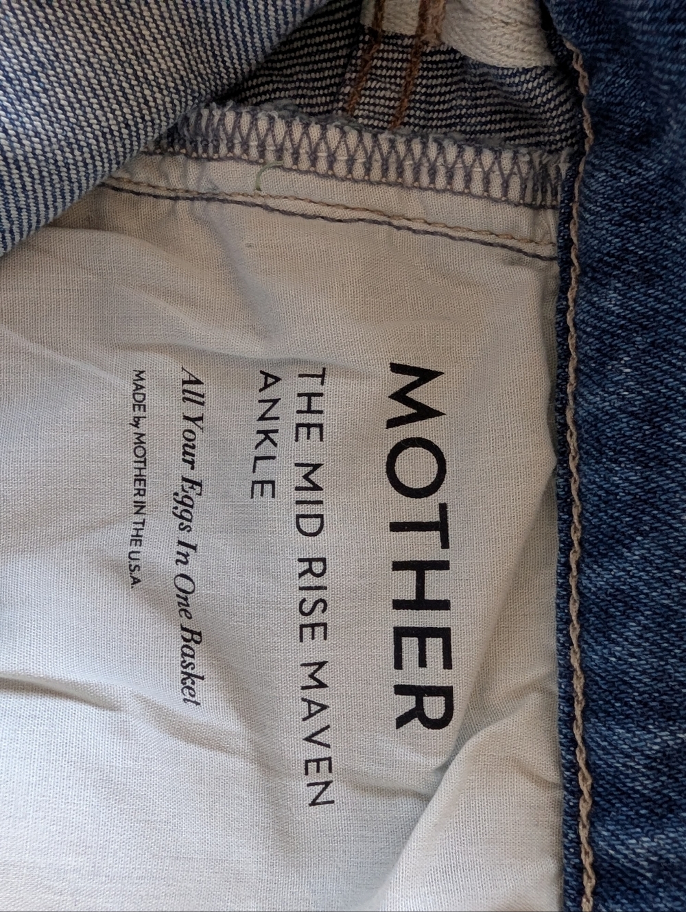 Mother The Mid Rise Maven Ankle In All Your Eggs In One Basket $278 - Picture 10 of 10